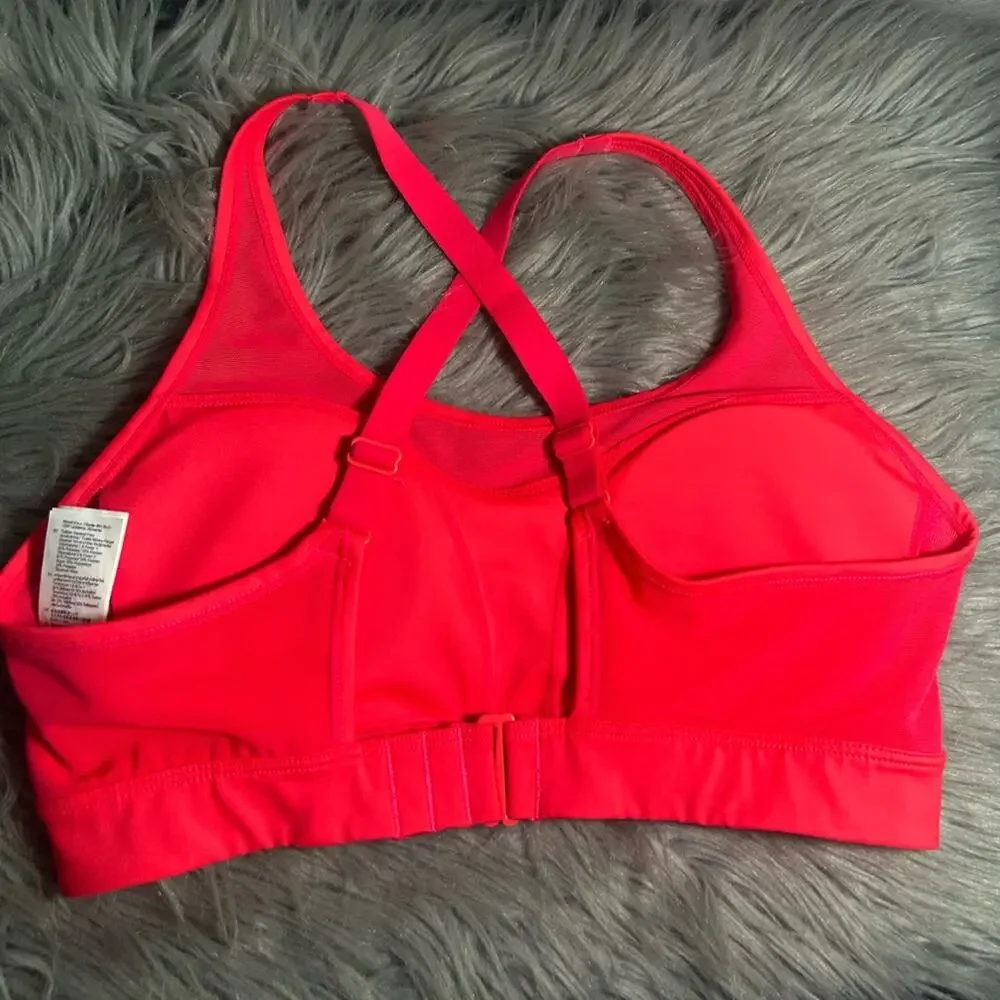 Brooks FastForward Crossback Sports Bra Hot Pink Size Small